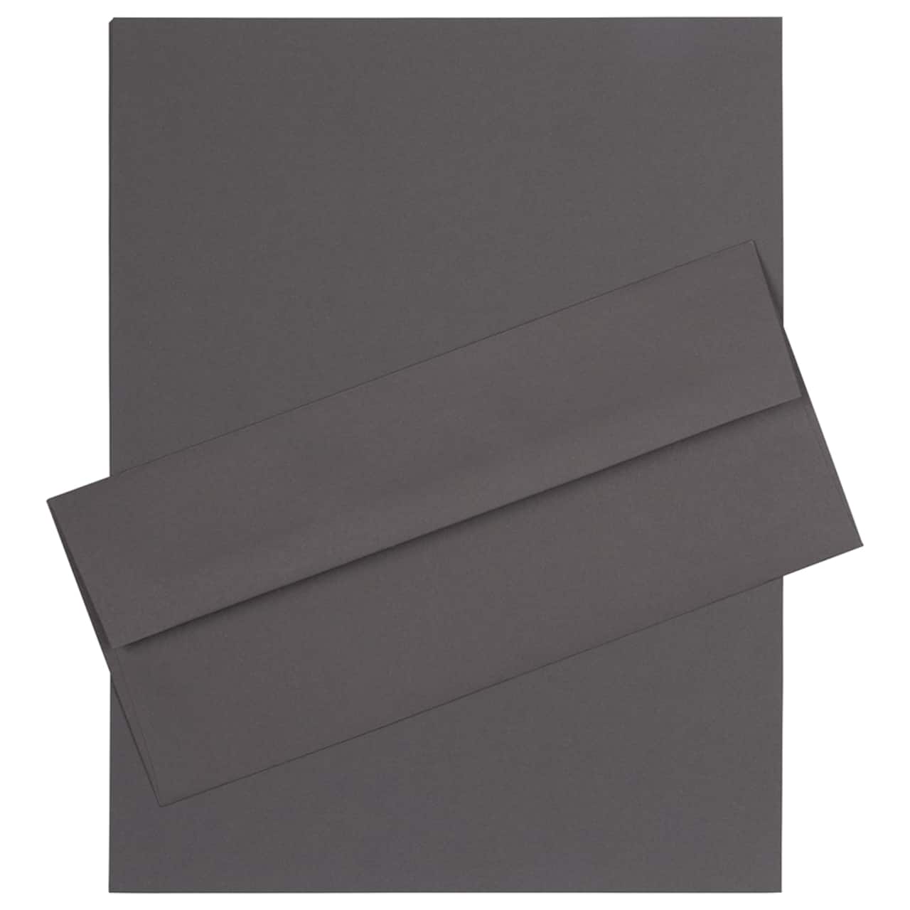 JAM Paper 8" x 11.5" Letter Paper & Envelopes #10 Business Stationery Set, 50ct.
